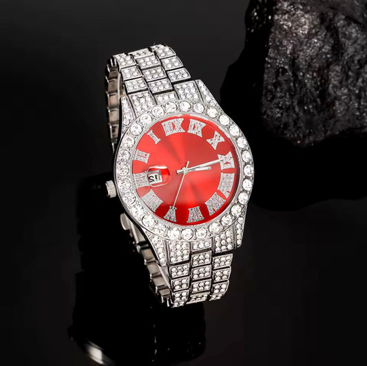 Round Color Iced Watch
