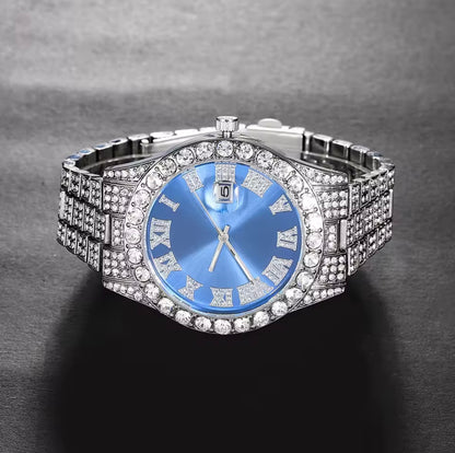 Round Color Iced Watch
