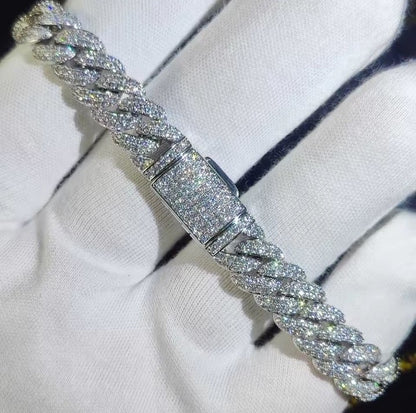 Iced-out Cuban Link Bracelet