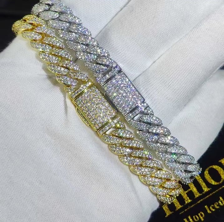Iced-out Cuban Link Bracelet