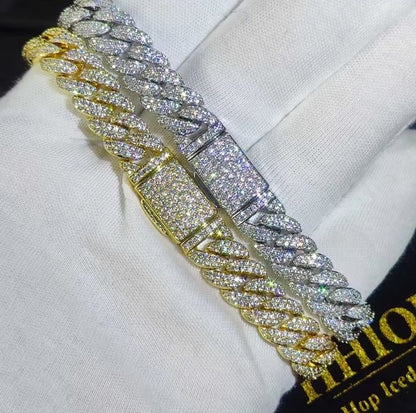 Iced-out Cuban Link Bracelet