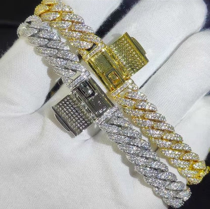 Iced-out Cuban Link Bracelet